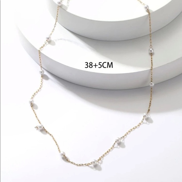 14k Gold Plated with faux pearll - Picture 2 of 2